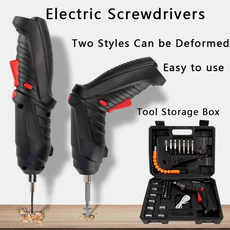 COMBO DESTORNILLADOR ELECTRICO + RATCHET Y JUEGO DE DADOS