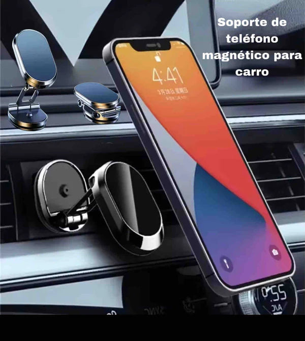 Soporte magnético giratorio para teléfono móvil de coche