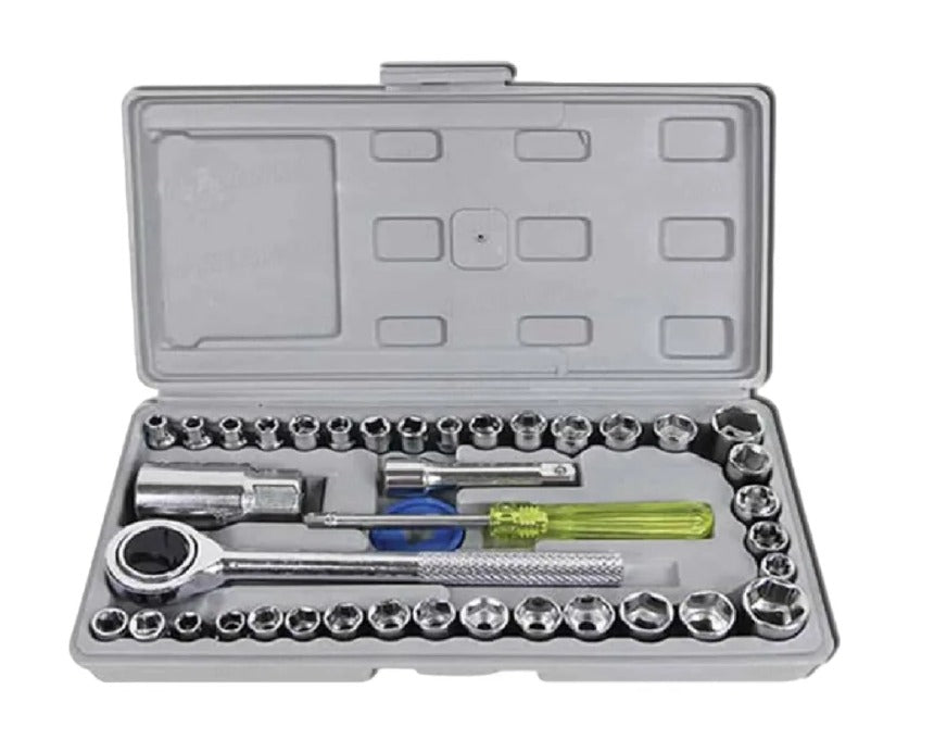 COMBO DESTORNILLADOR ELECTRICO + RATCHET Y JUEGO DE DADOS